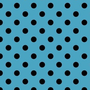 Polka Dot Pattern - Blueberry Sorbet and Black