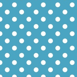 Polka Dot Pattern - Blueberry Sorbet and White