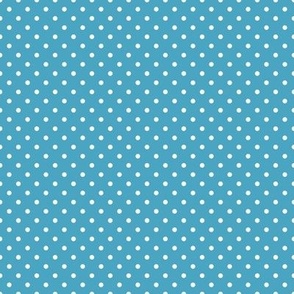 Tiny Polka Dot Pattern - Blueberry Sorbet and White
