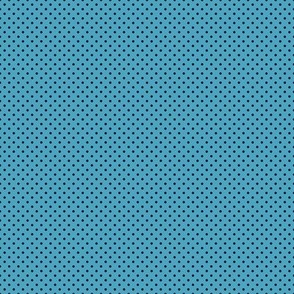 Micro Polka Dot Pattern - Blueberry Sorbet and Black