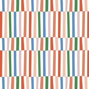 [LARGE]  Clumsy Stripes - Green & Blue