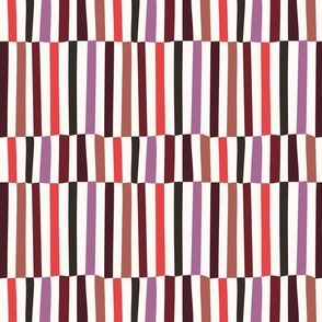 [LARGE]  Clumsy Stripes - Burgundy