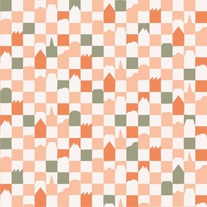 [SMALL]  Home Checkerboard - Pink & Sage