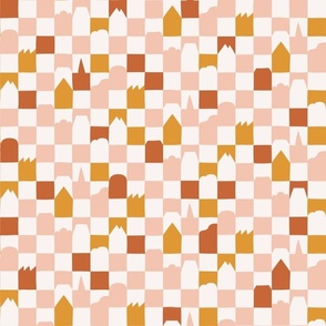 [SMALL]  Home Checkerboard - Blush Pink