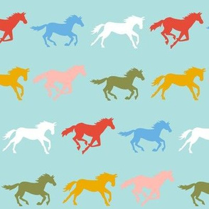 gallop - sky blue/multi