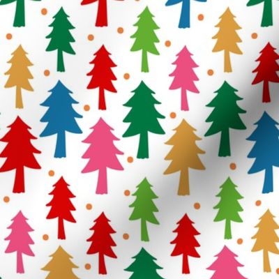 Colourful Christmas Trees
