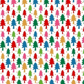 Colourful Christmas Trees
