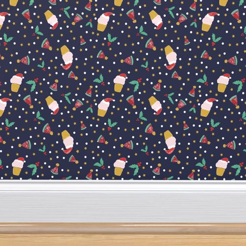 Little Dots by ninola-design Speckled  Stripes Polka Dots Christmas Fashion Modern  Wallpaper Double Roll by Spoonflower Red Wallpaper