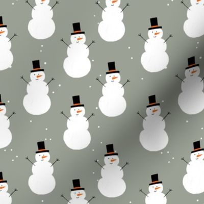 Happy Snowman - Pale Green