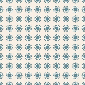 Blue suns on beige background-xsmall