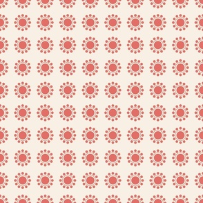 Red suns on beige background-xsmall