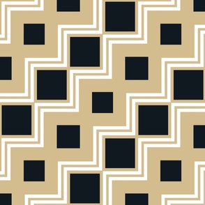 The Gold and the Black_Square Bias Stripes