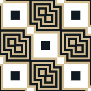 The Gold and the Black: Squared Deco