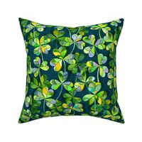 Lucky Clovers in Emerald Green - large