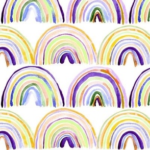 magic rainbows - watercolor dainty thin rainbow - playful modern i157-2