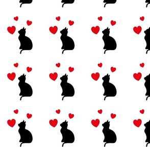 Cats and hearts