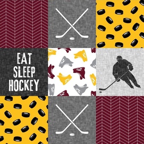 Peel & Stick Wallpaper 3ft x 2ft - Team Canada Hockey Player Players Sport  Canadian Black White Ice Skate Custom Removable Wallpaper by Spoonflower 