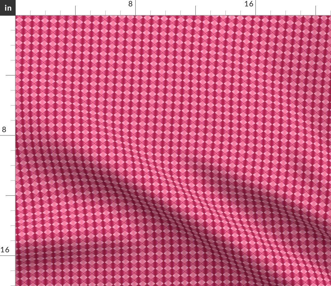 GCP5 -  Small - Gradient Checks on Point in Cherry Red 