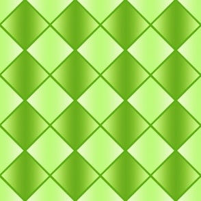 GSP6 -  Medium - Gradient Checks on Point in Lime Green 