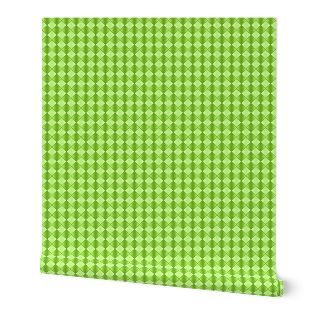 GSP6 -  Small - Gradient Checks on Point in Lime Green