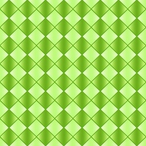 GSP6 -  Small - Gradient Checks on Point in Lime Green