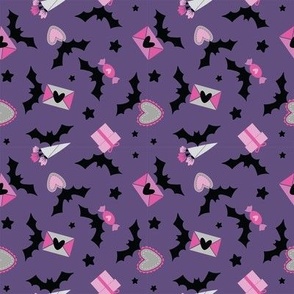 Valloween Bats Purple