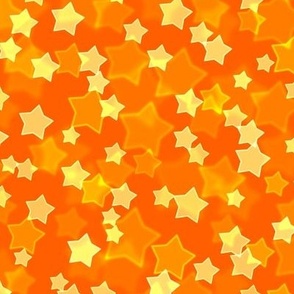 Starry Bokeh Pattern - Vivid Orange Color