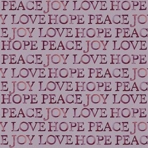 Advent Hope peace joy love