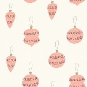 Christmas Ornaments - Peach