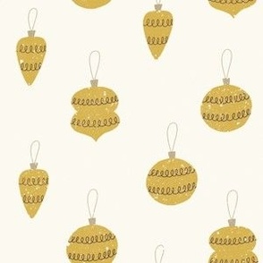 Christmas Ornaments - Golden