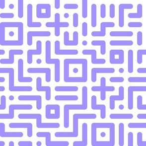 Geometrics round lines memphis neon purple white