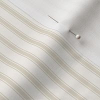 Ticking Stripe: Bone & Cream