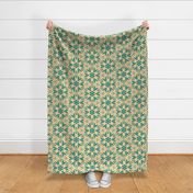 bold floral print green trending wallpaper living & decor trending current table runner tablecloth napkin placemat dining pillow duvet cover throw blanket curtain drape upholstery cushion duvet cover clothing shirt wallpaper fabric living home decor 