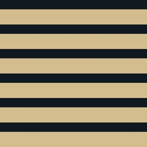 The Gold and the Black: Wider Gold Stripe - Horizontal