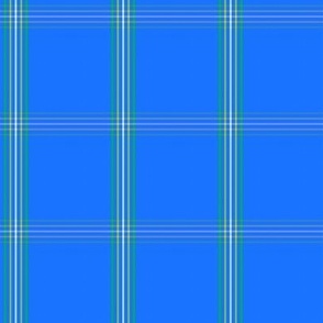 Preppy Plaid - Royal Blue, Green and White  (TBS144)