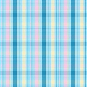 Preppy Plaid - Pastel Blue, Yellow and Pink  (TBS144)