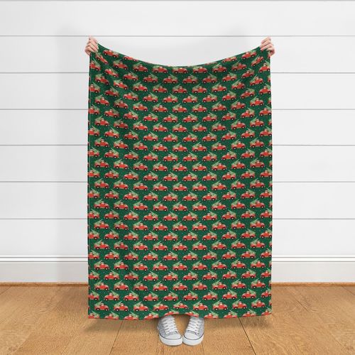 Medium Scale / Vintage Christmas Trucks / Dark Green 