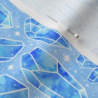  Watercolor Crystals Aquamarine