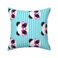 (large scale) pandas with pink glasses  (90) C21