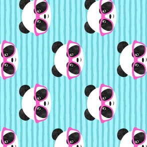 (large scale) pandas with pink glasses  (90) C21