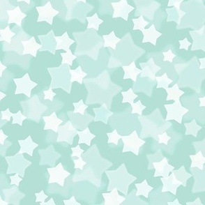 Starry Bokeh Pattern - Pastel Mint Color