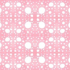 Watercolor - rose polka dots