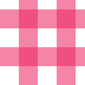 4" Pink Gingham - Large (Bright Easter Collection)