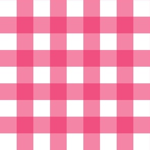 2" Pink Gingham - Medium (Bright Easter Collection)
