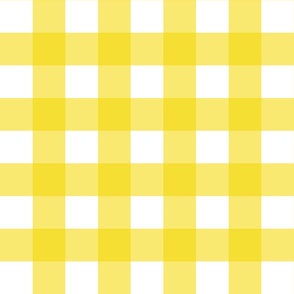 2" Yellow Gingham - Medium (Bright Easter Collection)