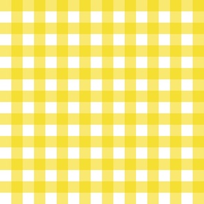 1" Yellow Gingham - Small (Bright Easter Collection)
