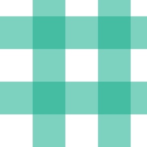 4" Teal Gingham - Large (Bright Easter Collection)