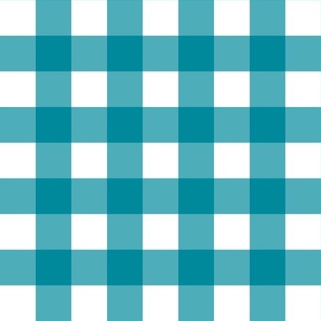 2" Blue Gingham - Medium (Bright Easter Collection)