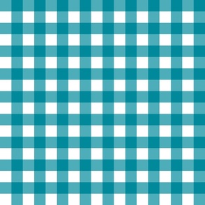 1" Blue Gingham - Small (Bright Easter Collection)