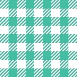 Teal Check - Medium (Bright Easter Collection)